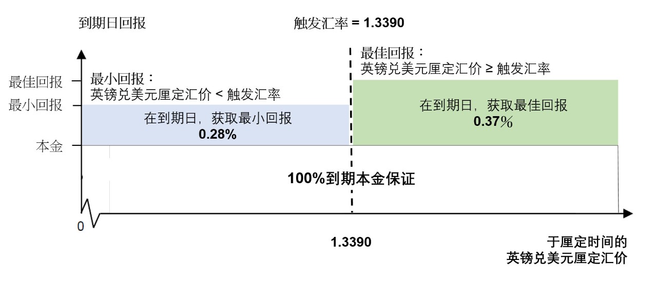 在到期日支付款项回报图示