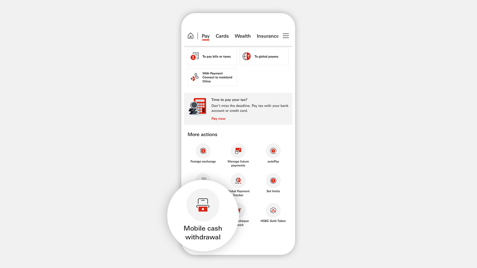 Mobile screen step 2 enter your instructions, image used for how to use mobile cash withdrawal